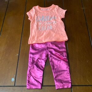 Issac Mizrahi pant and shirt set 12 M
